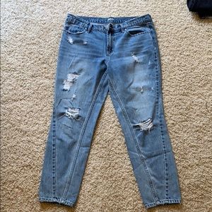 Straight leg jeans